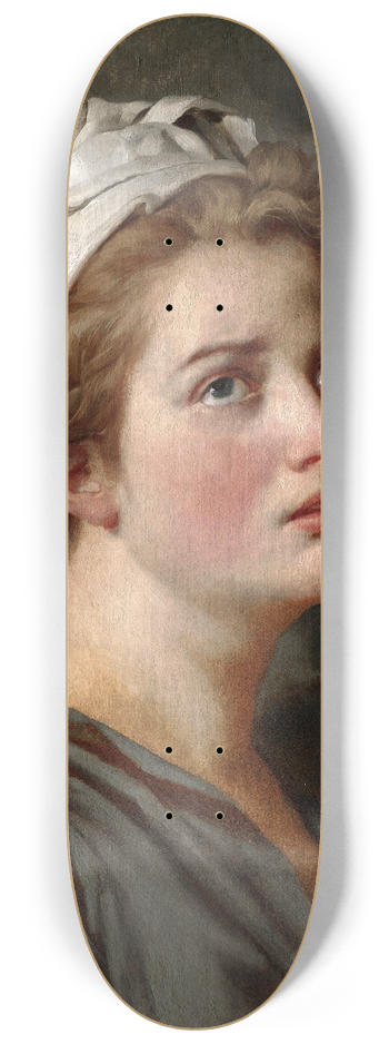Jacques Louis David - Young Woman with a Turban 8.25 inch art skate deck