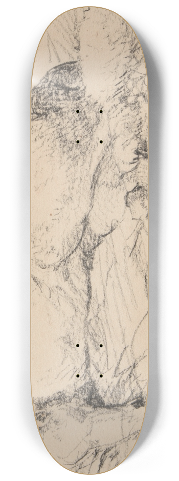 Jacques-Raymond Brascassat - Chien couch 8.25 inch art skate deck