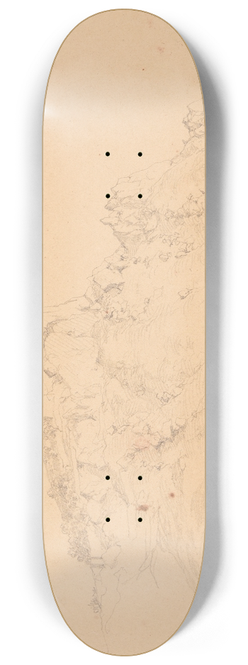 Jacques-Raymond Brascassat - Chteau de Capri 8.25 inch art skate deck