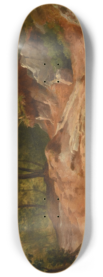 Jacques-Raymond Brascassat - Rochers en fort 8.25 inch art skate deck