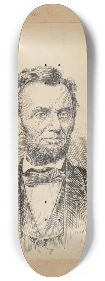 Jacques Reich - Abraham Lincoln 8.25 inch art skate deck