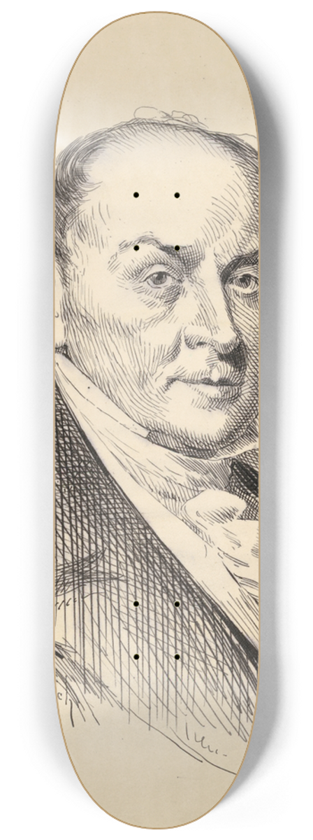 Jacques Reich - John Quincy Adams 8.25 inch art skate deck
