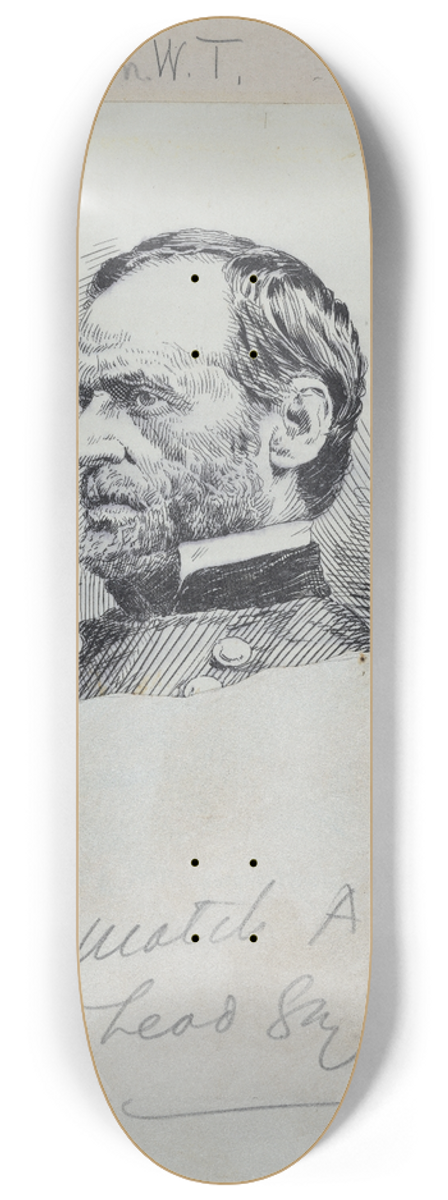Jacques Reich - William T. Sherman 8.25 inch art skate deck