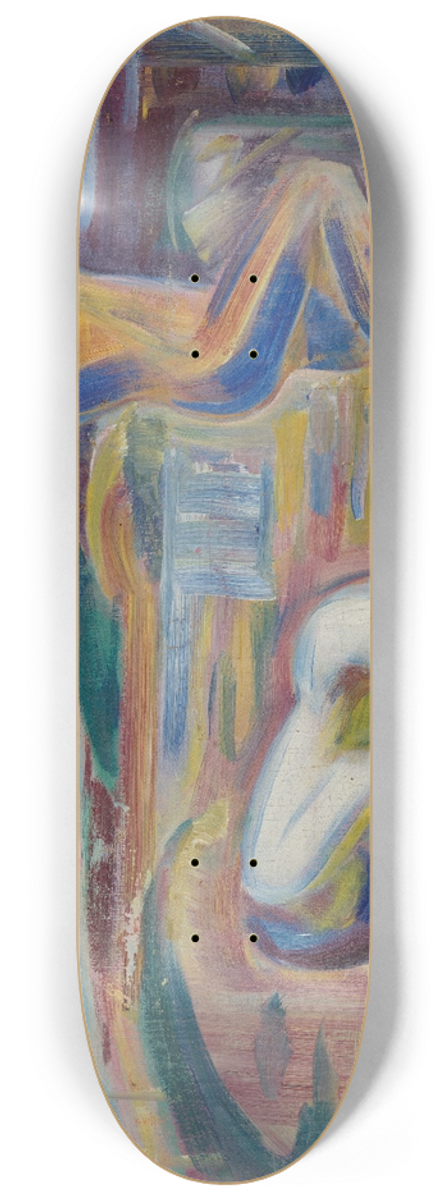 J.A.G. Acke - Pre-study for the War 8.25 inch art skate deck