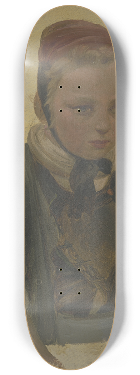 Jakob Becker - Brustbild eines kleinen Bauernmdchens 8.25 inch art skate deck