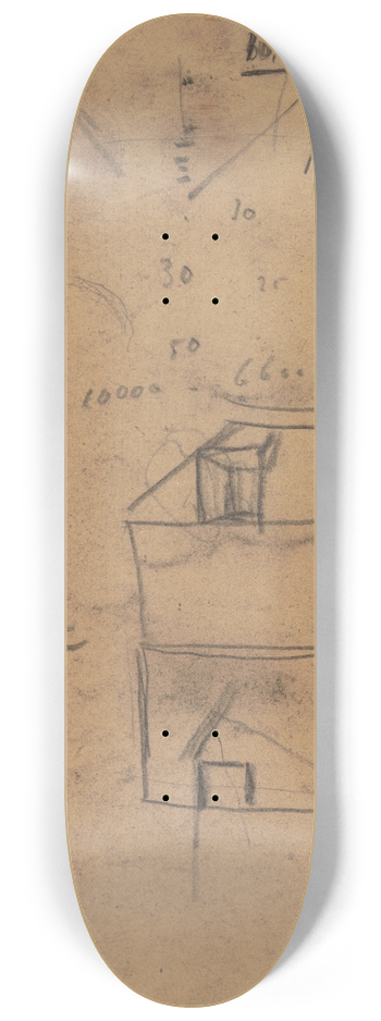 Jakob Smits - scribbles 8.25 inch art skate deck