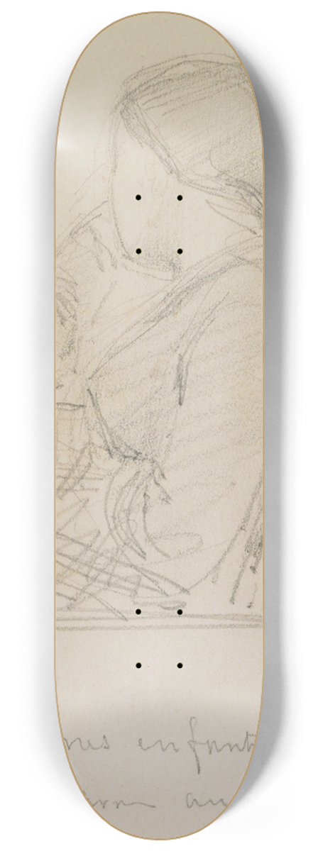 James Abbott McNeill Whistler - Adieu mes enfants! Il est lheure 8.25 inch art skate deck