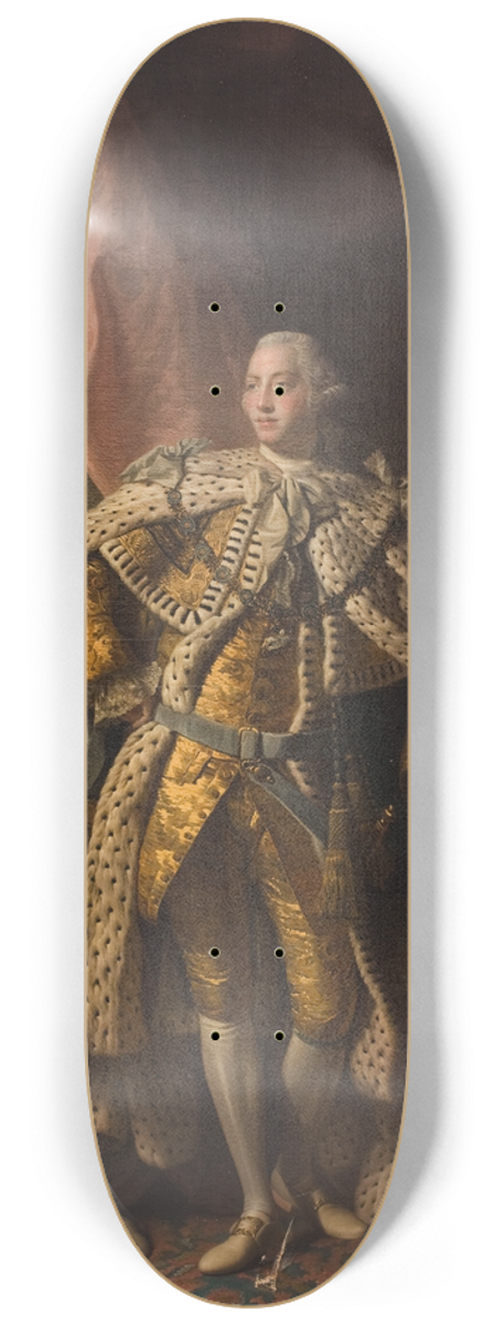 Allan Ramsay - George III Of England 8.25 inch art skate deck