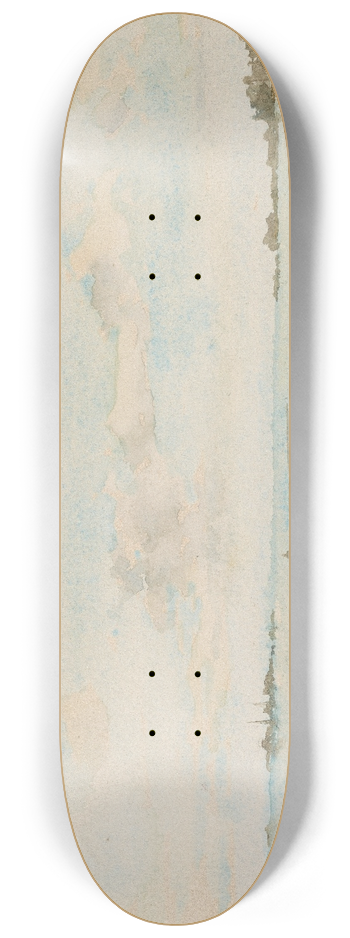 James Abbott McNeill Whistler - Note in Blue and OpalJersey 8.25 inch art skate deck