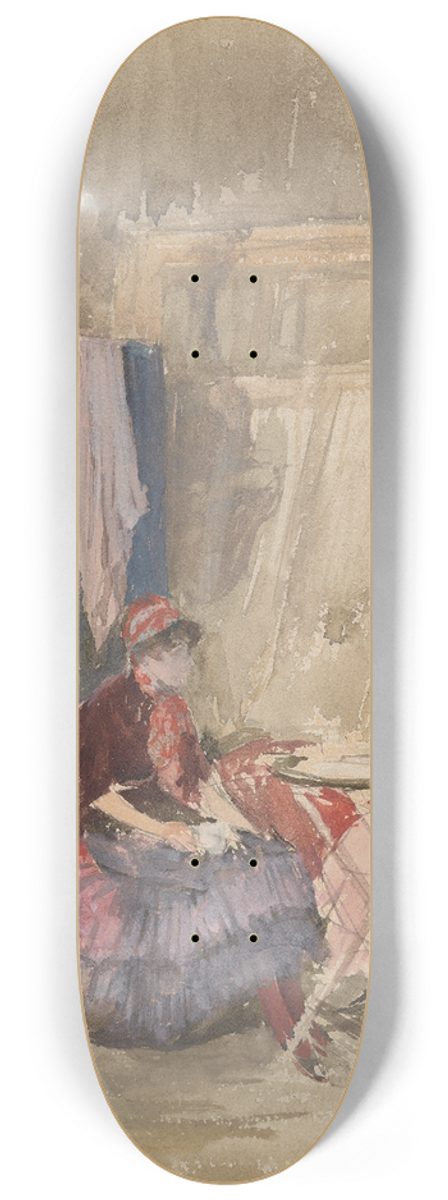 James Abbott McNeill Whistler - Note in Pink and PurpleThe Studio 8.25 inch art skate deck