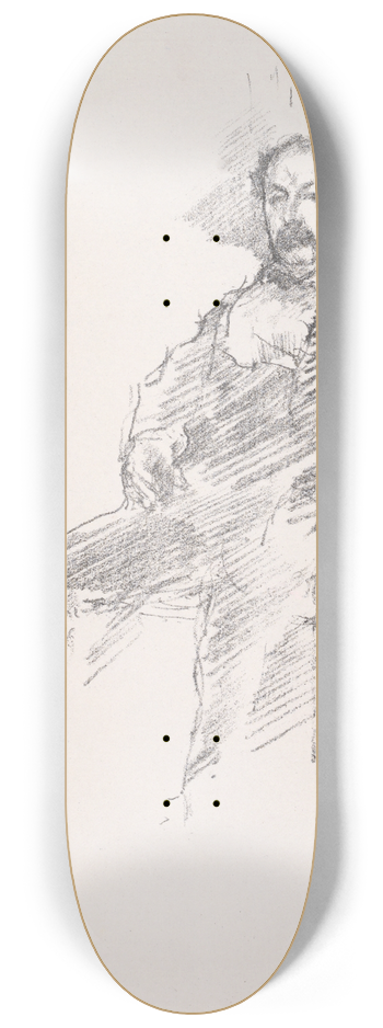 James Abbott McNeill Whistler - The Doctor 8.25 inch art skate deck