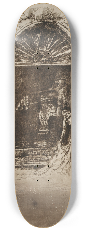 James Abbott McNeill Whistler - The Dyer 8.25 inch art skate deck
