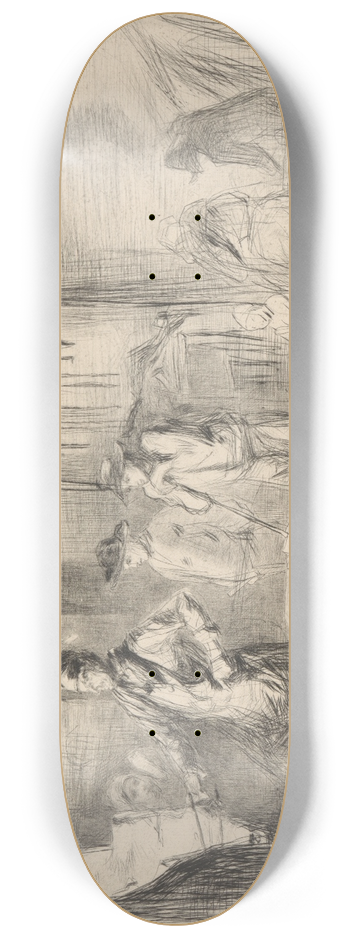 James Abbott McNeill Whistler - The Forge 8.25 inch art skate deck