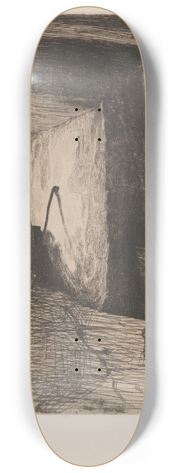 James Abbott McNeill Whistler - The Kitchen 8.25 inch art skate deck
