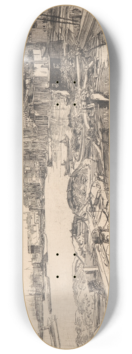 James Abbott McNeill Whistler - The Pool 8.25 inch art skate deck