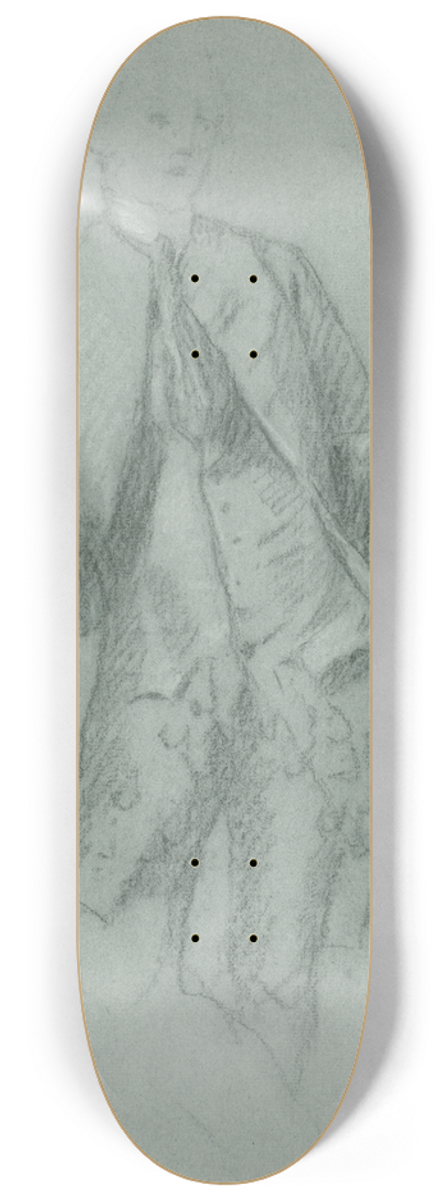 Allan Ramsay - Study for the Portrait of William Guise 8.25 inch art skate deck