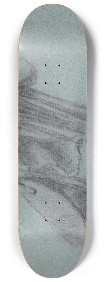 Allan Ramsay - Study of a Hand Holding a Hat 8.25 inch art skate deck