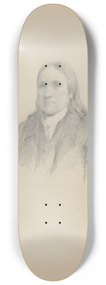 James Barton Longacre - Unidentified Man 8.25 inch art skate deck