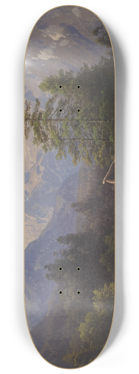 Adalbert Waagen - Gebirgsmotiv 8.25 inch art skate deck