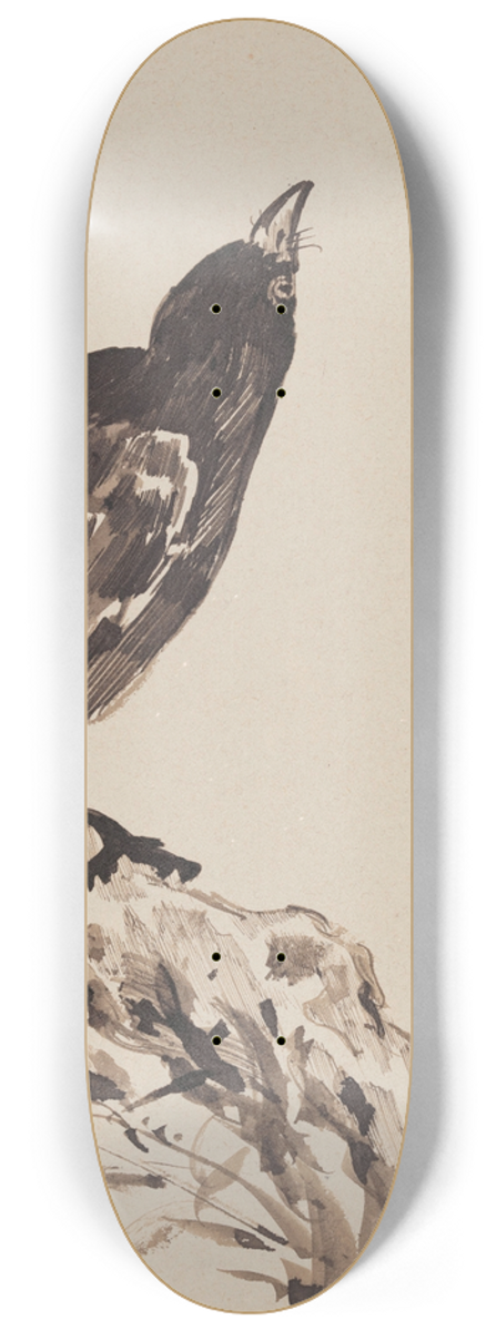James Ensor - Chinoiserie, a Bird 8.25 inch art skate deck
