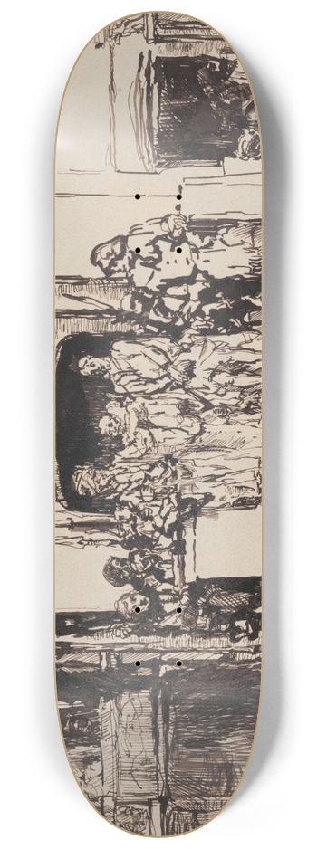 James Ensor - Christ Showed to the People 8.25 inch art skate deck