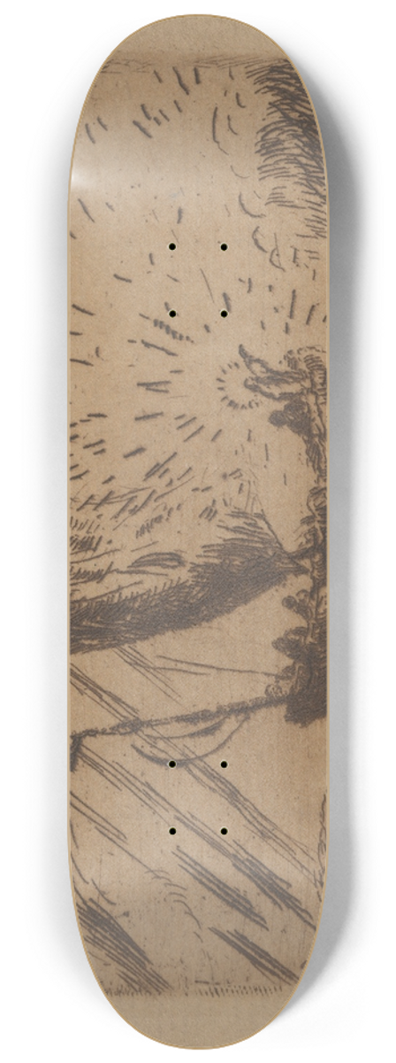 James Ensor - Christus in de schuit 8.25 inch art skate deck