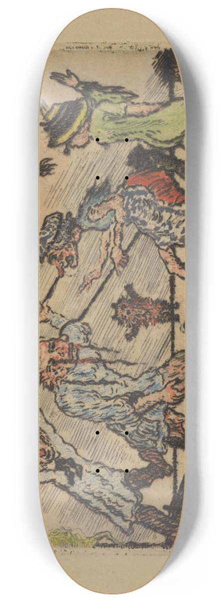 James Ensor - De gramschap 8.25 inch art skate deck