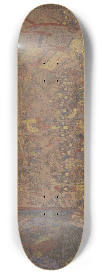 James Ensor - De intocht van Christus te Brussel 8.25 inch art skate deck