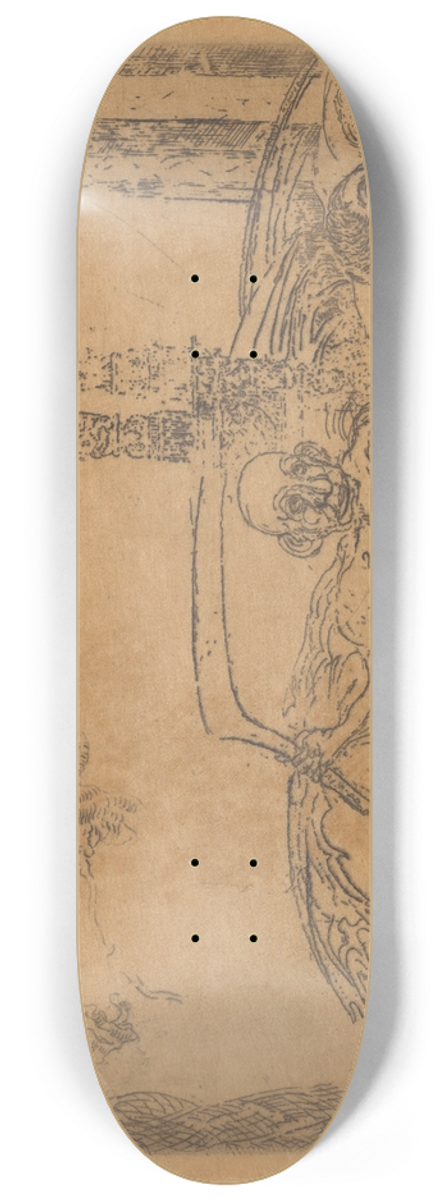James Ensor - De ontucht 8.25 inch art skate deck