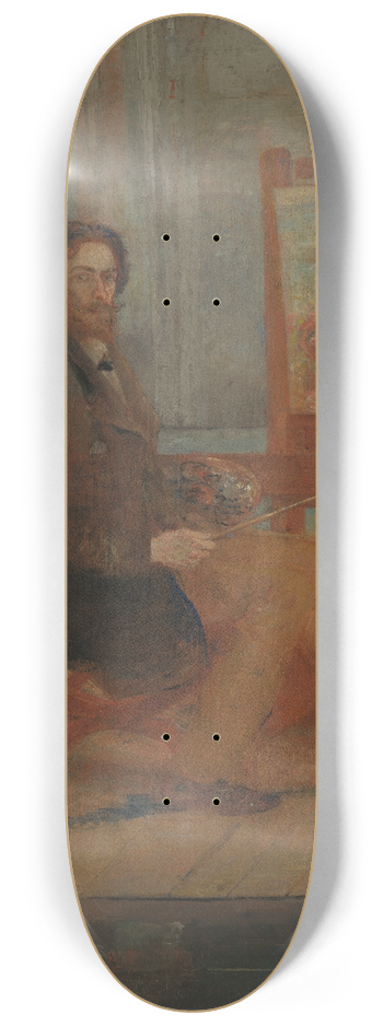 James Ensor - Ensor at his Easel 8.25 inch art skate deck