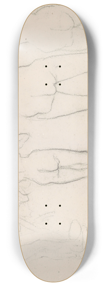 James Ensor - Four Nudes 8.25 inch art skate deck