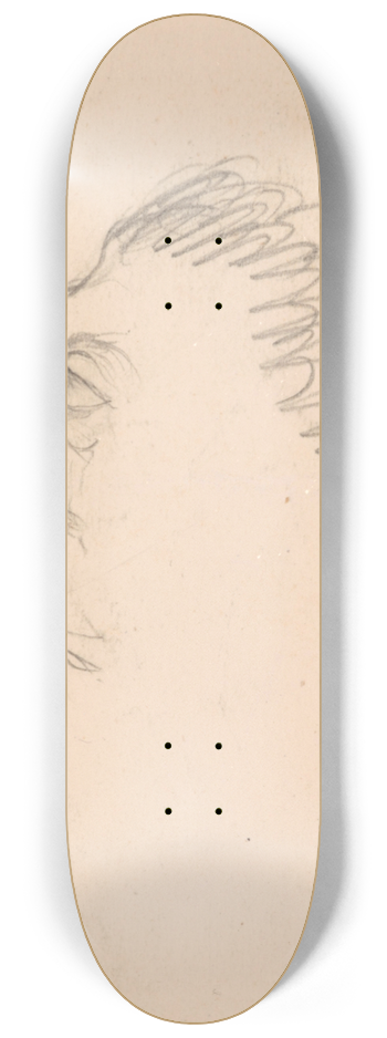 James Ensor - Head of a Man in Profile 8.25 inch art skate deck