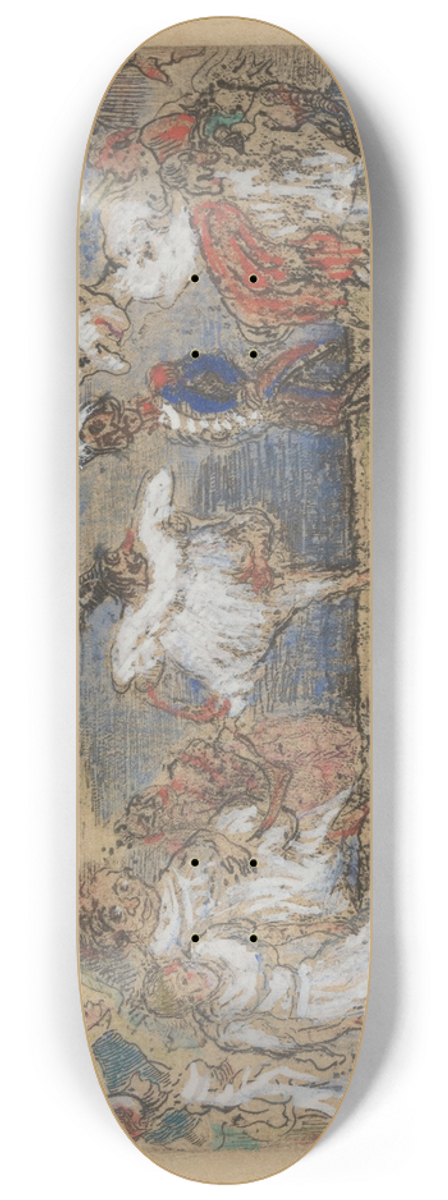 James Ensor - Het fantastische bal 8.25 inch art skate deck