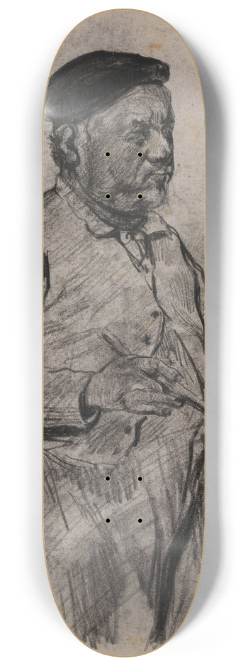 James Ensor - Man with Paintpot 8.25 inch art skate deck