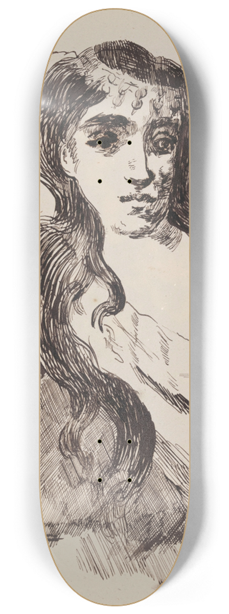 James Ensor - Odalisque 8.25 inch art skate deck