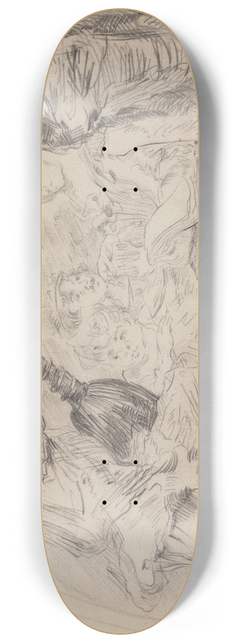 James Ensor - Party Making Music 8.25 inch art skate deck