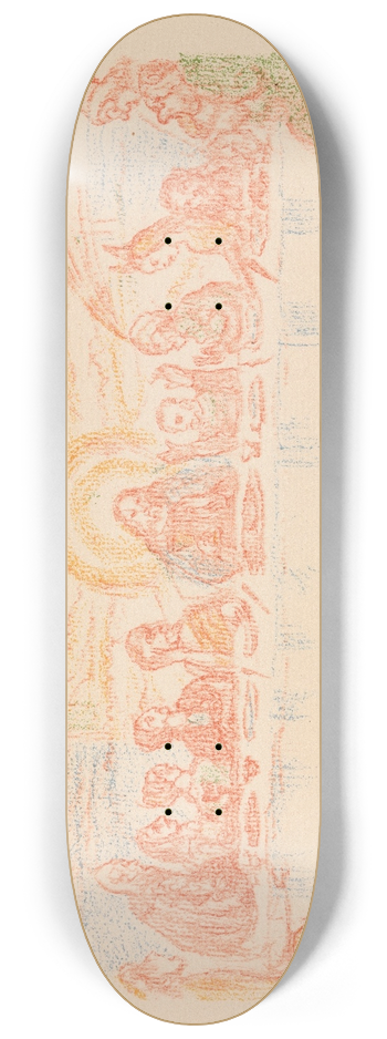 James Ensor - The Last Supper 8.25 inch art skate deck