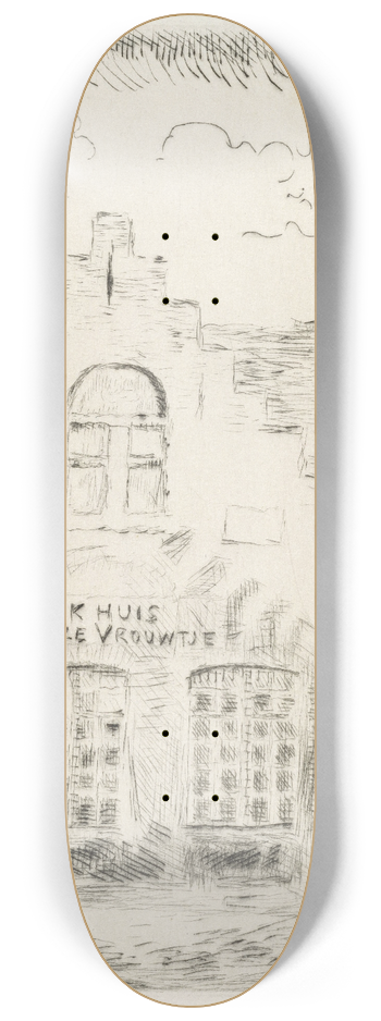 James Ensor - The Shadow on the House 8.25 inch art skate deck