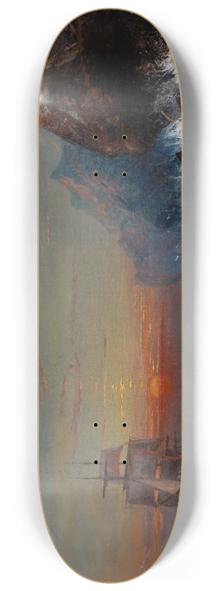 James Hamilton - Rounding the Cape, Sunset 8.25 inch art skate deck