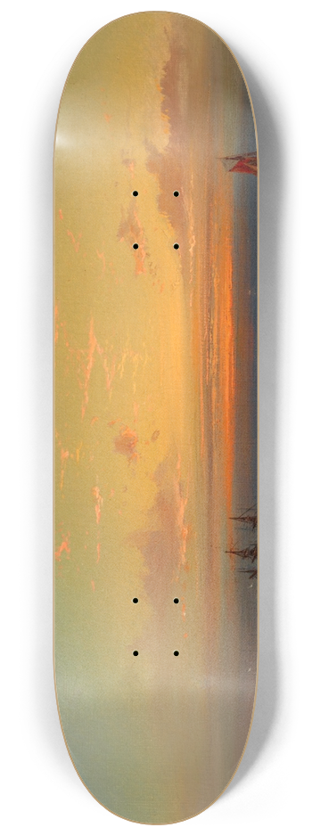 James Hamilton - Sunset Seascape 8.25 inch art skate deck
