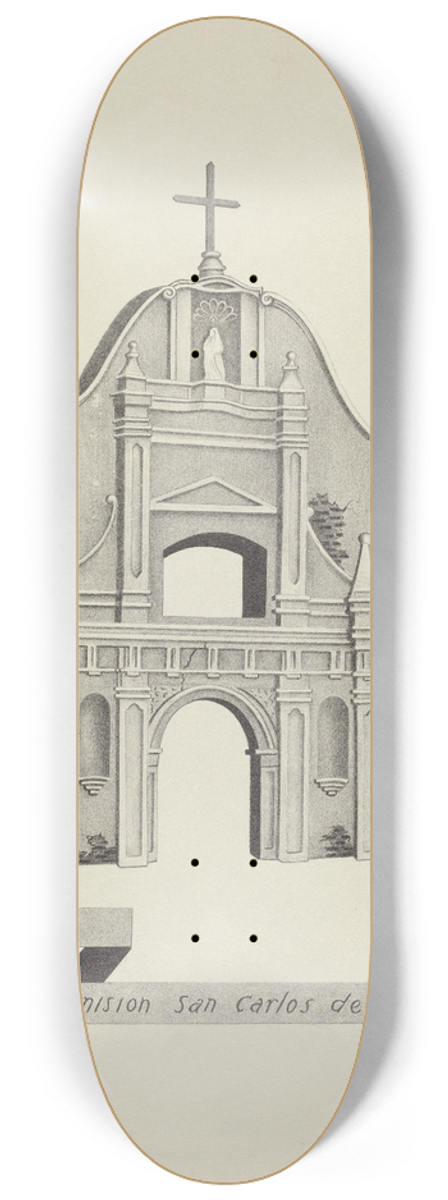 James Jones - Mision San Carlos de Monterey 8.25 inch art skate deck