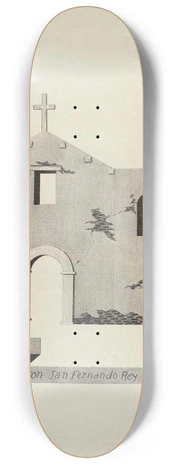 James Jones - Mision San Fernando Rey de Espana 8.25 inch art skate deck