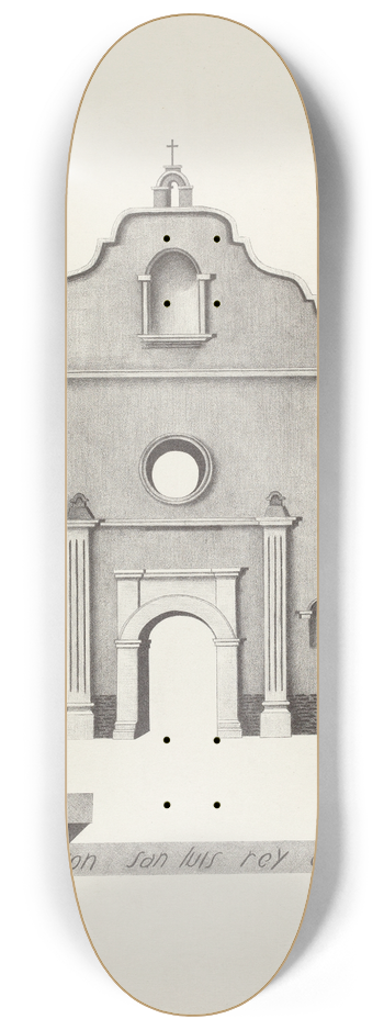 James Jones - Mision San Luis Rey de Francia 8.25 inch art skate deck