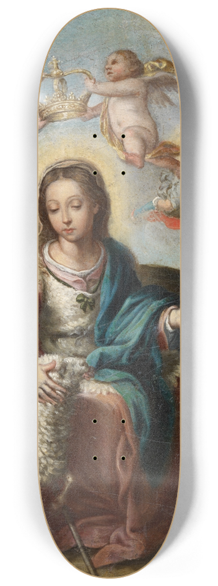 Alonso Miguel De Tovar - Divine Shepherdess 8.25 inch art skate deck