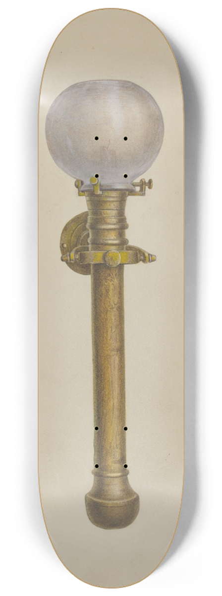 James M. Lawson - Gimble Candle Lamp 8.25 inch art skate deck