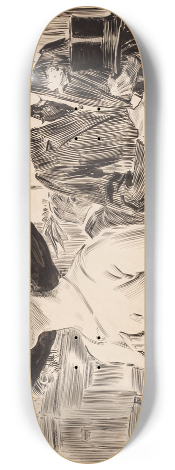 James Montgomery Flagg - The Profiteers 8.25 inch art skate deck