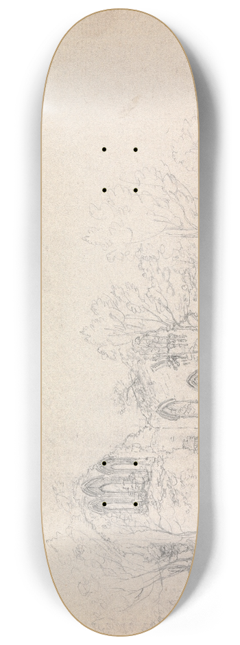 James Moore - Basingwerk Abbey, Wales 8.25 inch art skate deck