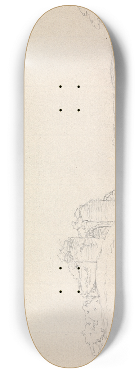 James Moore - Corfe Castle, Dorset 8.25 inch art skate deck