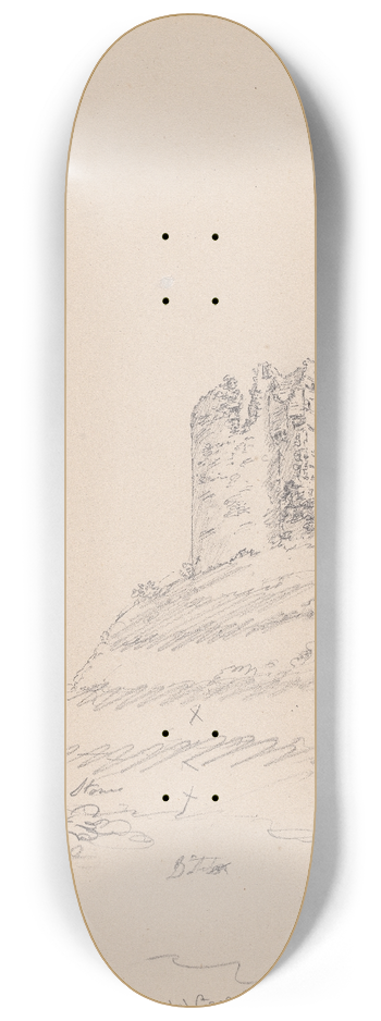 James Moore - Kendal Castle, England 8.25 inch art skate deck