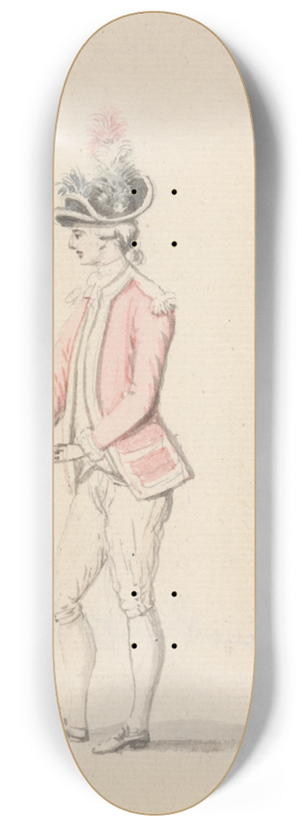 James Roberts - Officer with Cockade and Sword 8.25 inch art skate deck